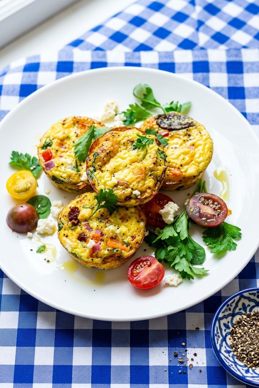 Mediterranean Breakfast Egg Muffins