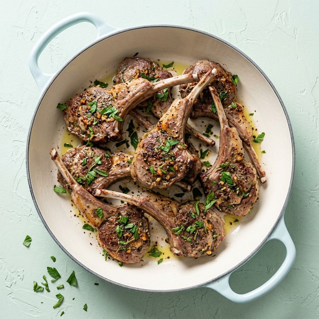 Garlic and Herb Crusted Lamb Chops
