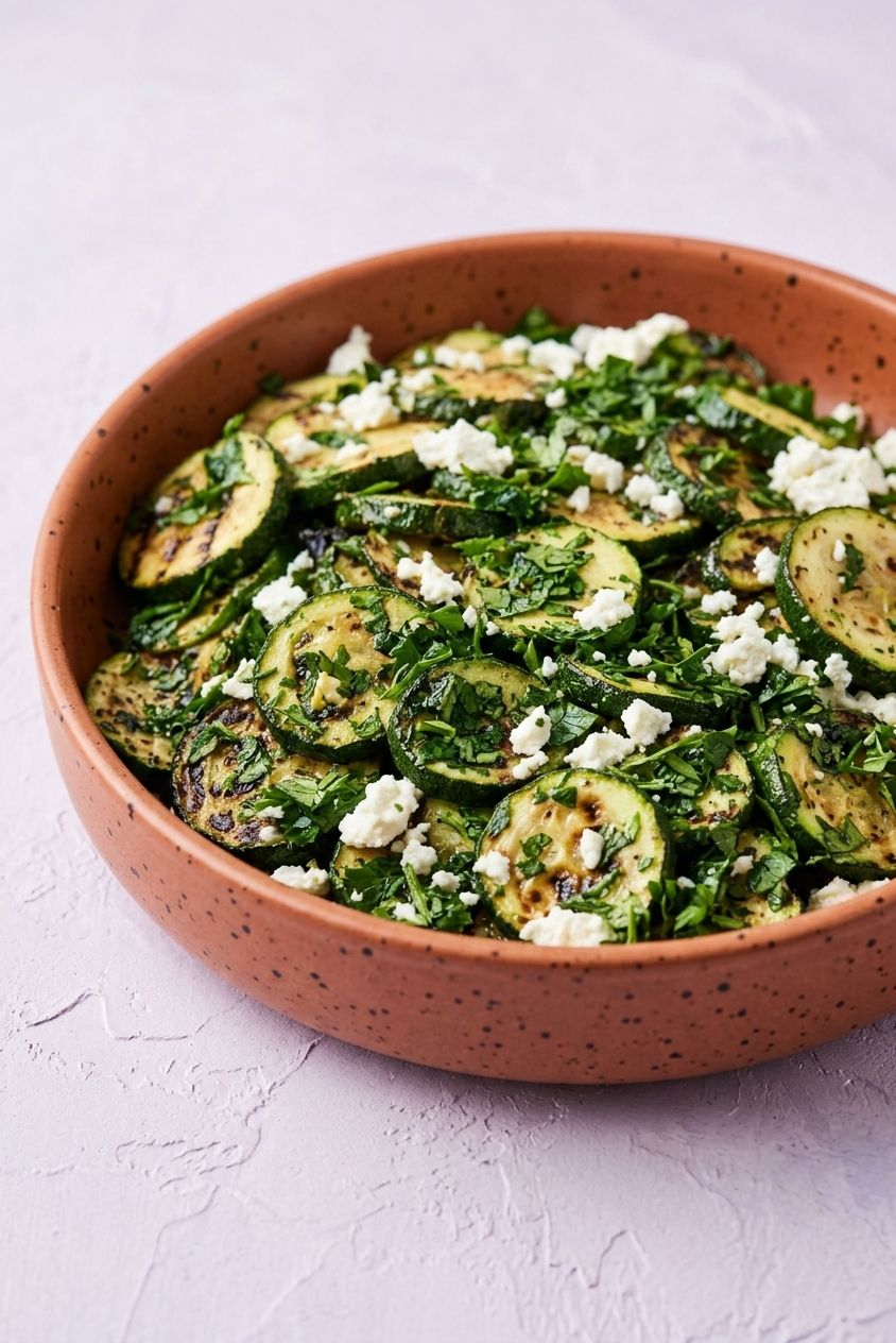 Mediterranean-Style Grilled Zucchini Salad
