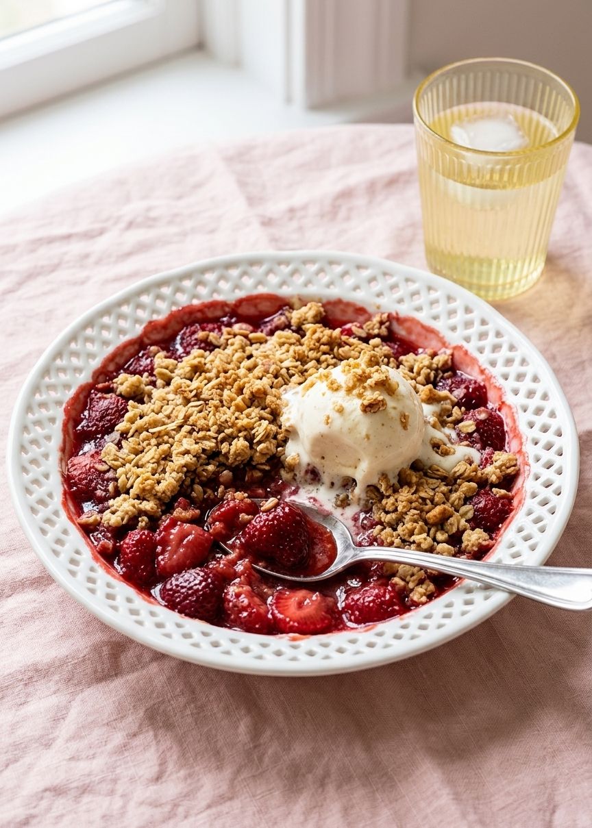 Strawberry Crumble