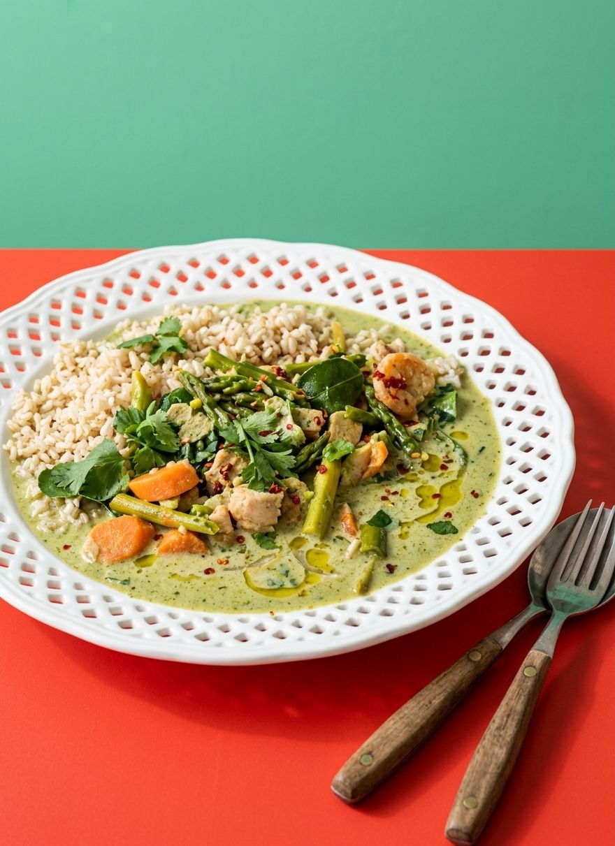 Thai Green Curry with Spring Vegetables