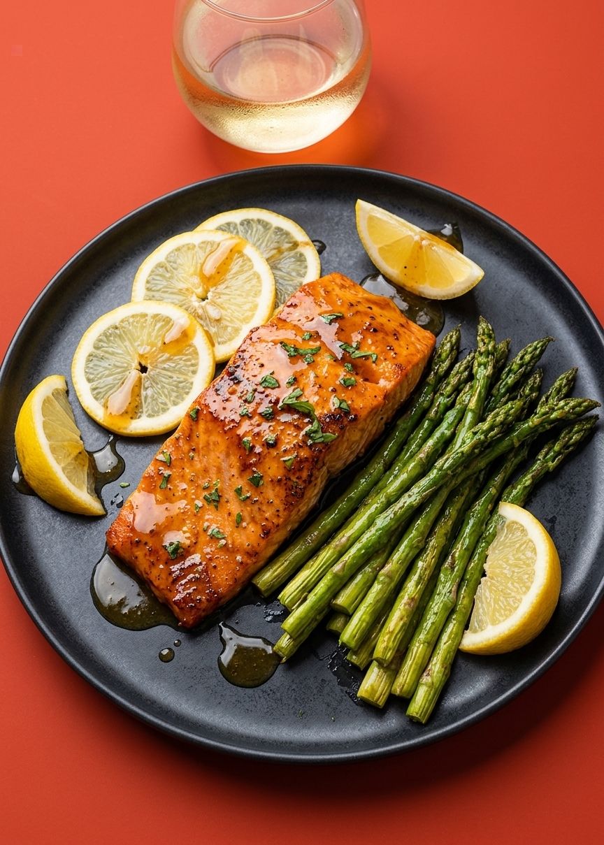 LEMON HONEY GLAZED SALMON