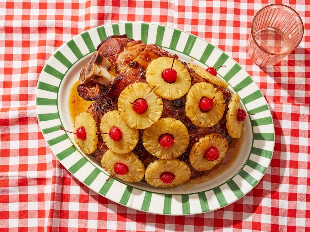Pineapple Honey-Glazed Ham