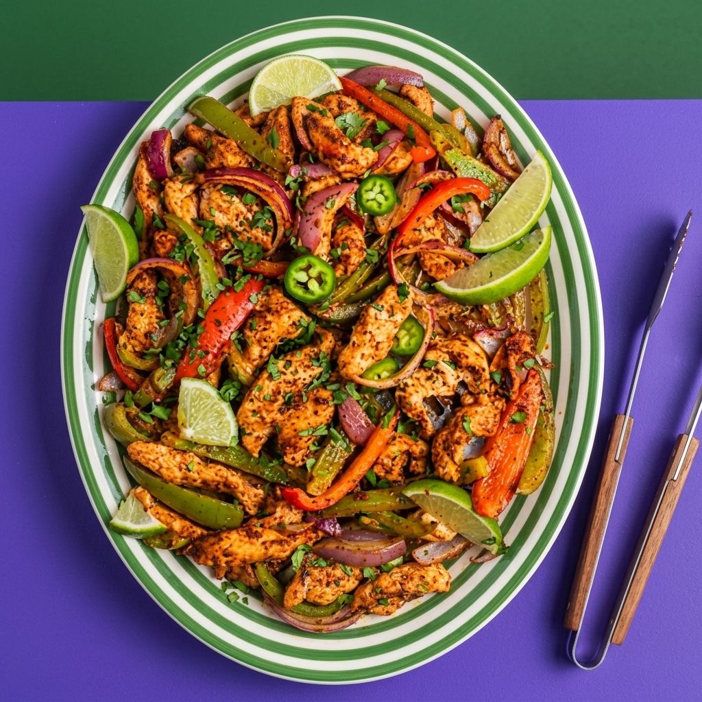 Honey Lime Sheet Pan Chicken Fajitas