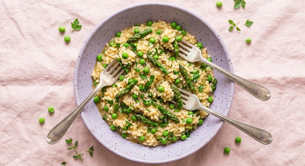 Spring Pea and Asparagus Risotto