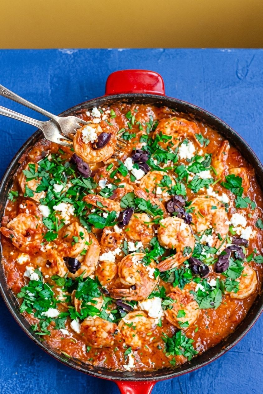 Shrimp Saganaki