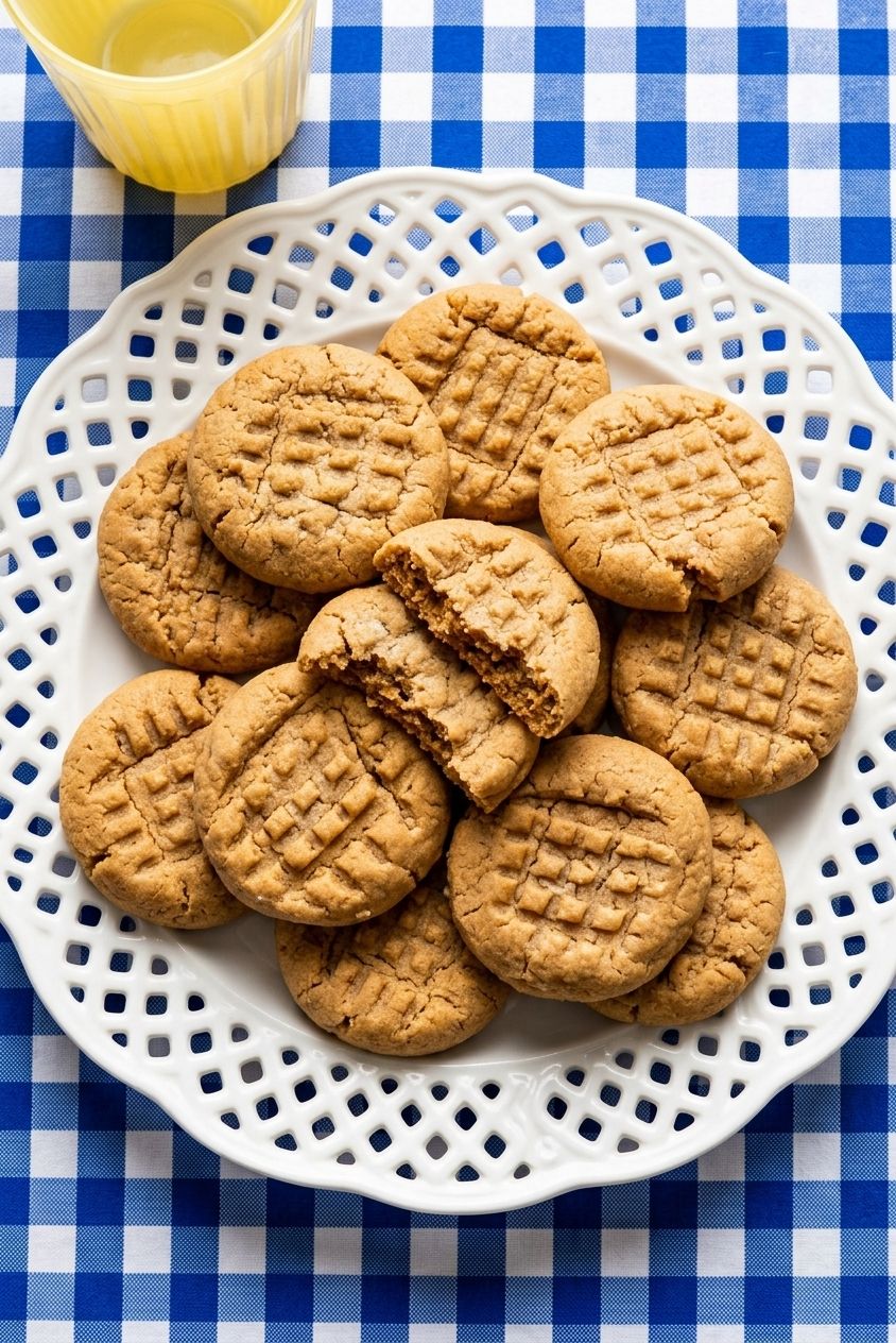 Soft & Thick Peanut Butter Cookies