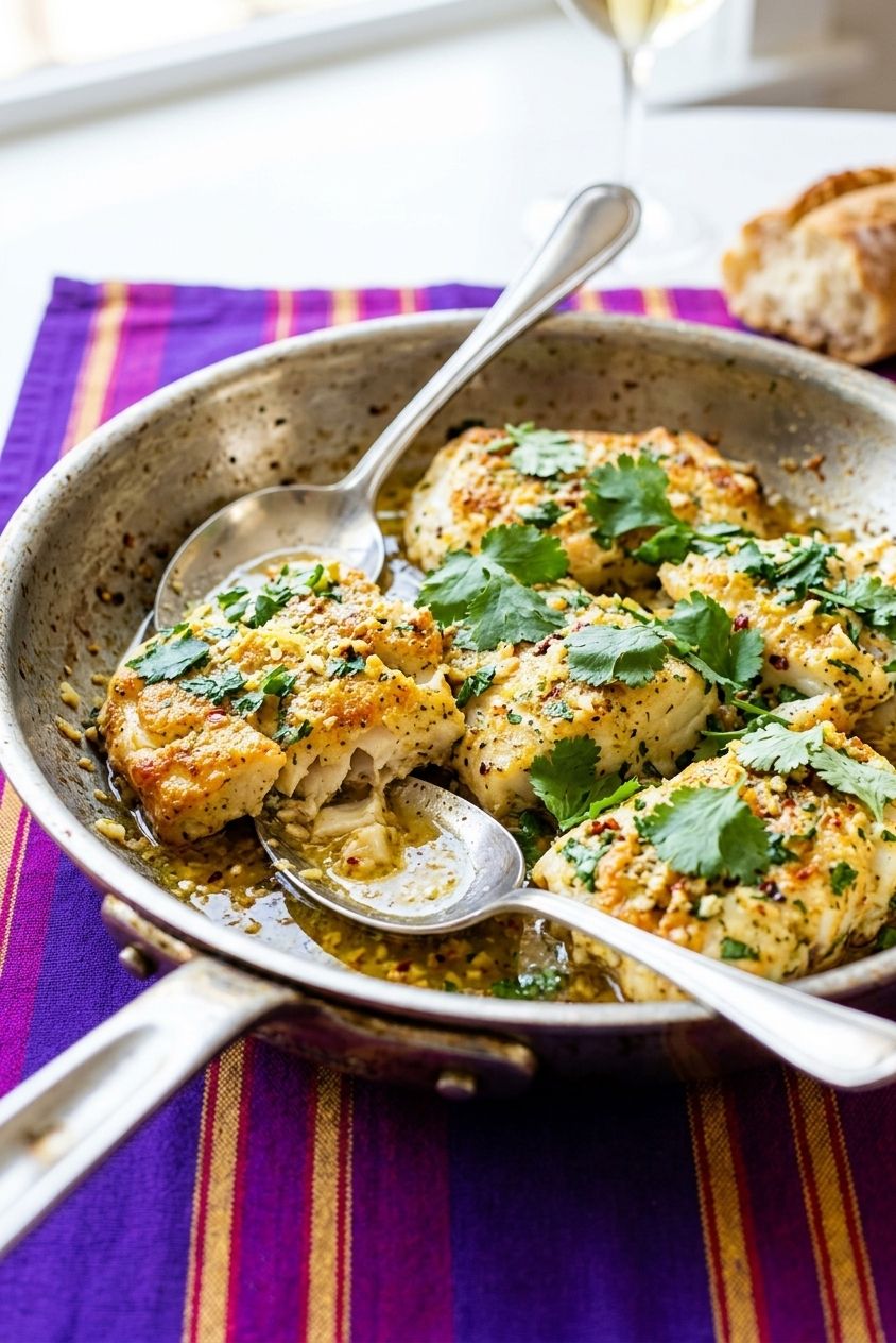 Baked Cod Recipe with Lemon and Garlic