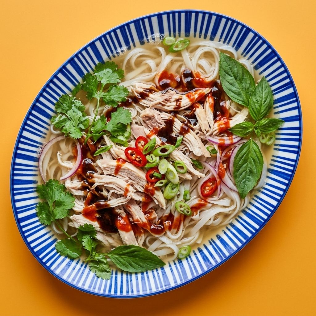 Vietnamese Chicken Pho soup (Pho Ga)