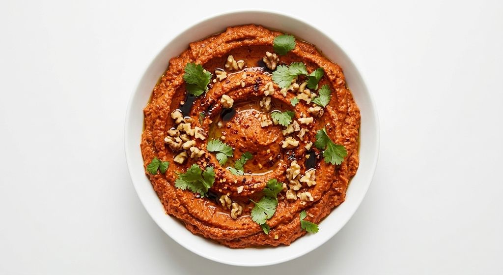 Muhammara Recipe (Roasted Red Pepper Dip)