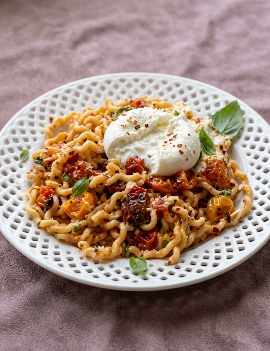 Burst Tomato Burrata Pasta