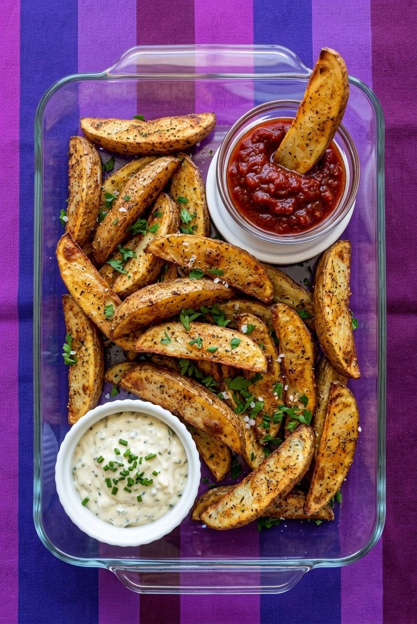 Ultra Crispy Baked Potato Wedges