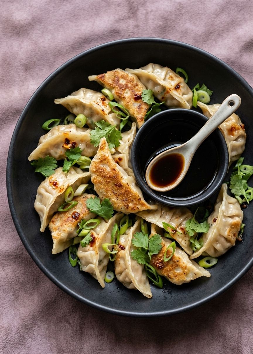 Chinese dumplings (Potstickers!)