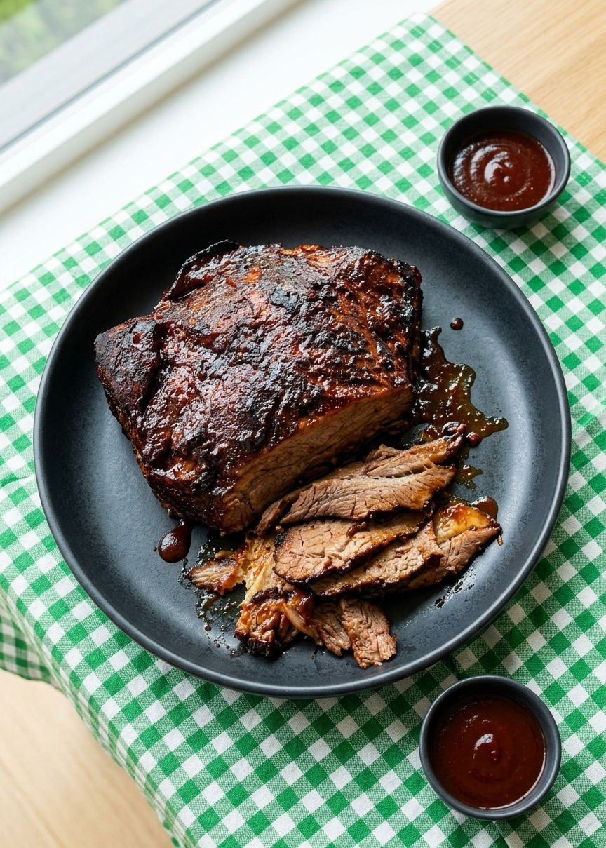 Slow Cooker Beef Brisket with BBQ Sauce