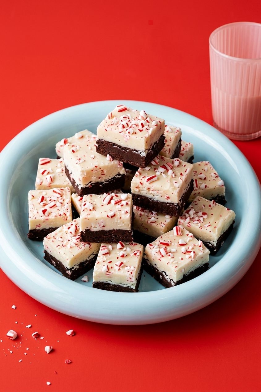 Peppermint Bark Fudge