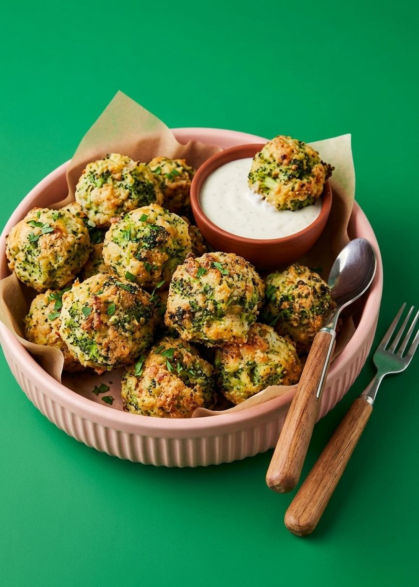 Baked Broccoli Cheese Balls