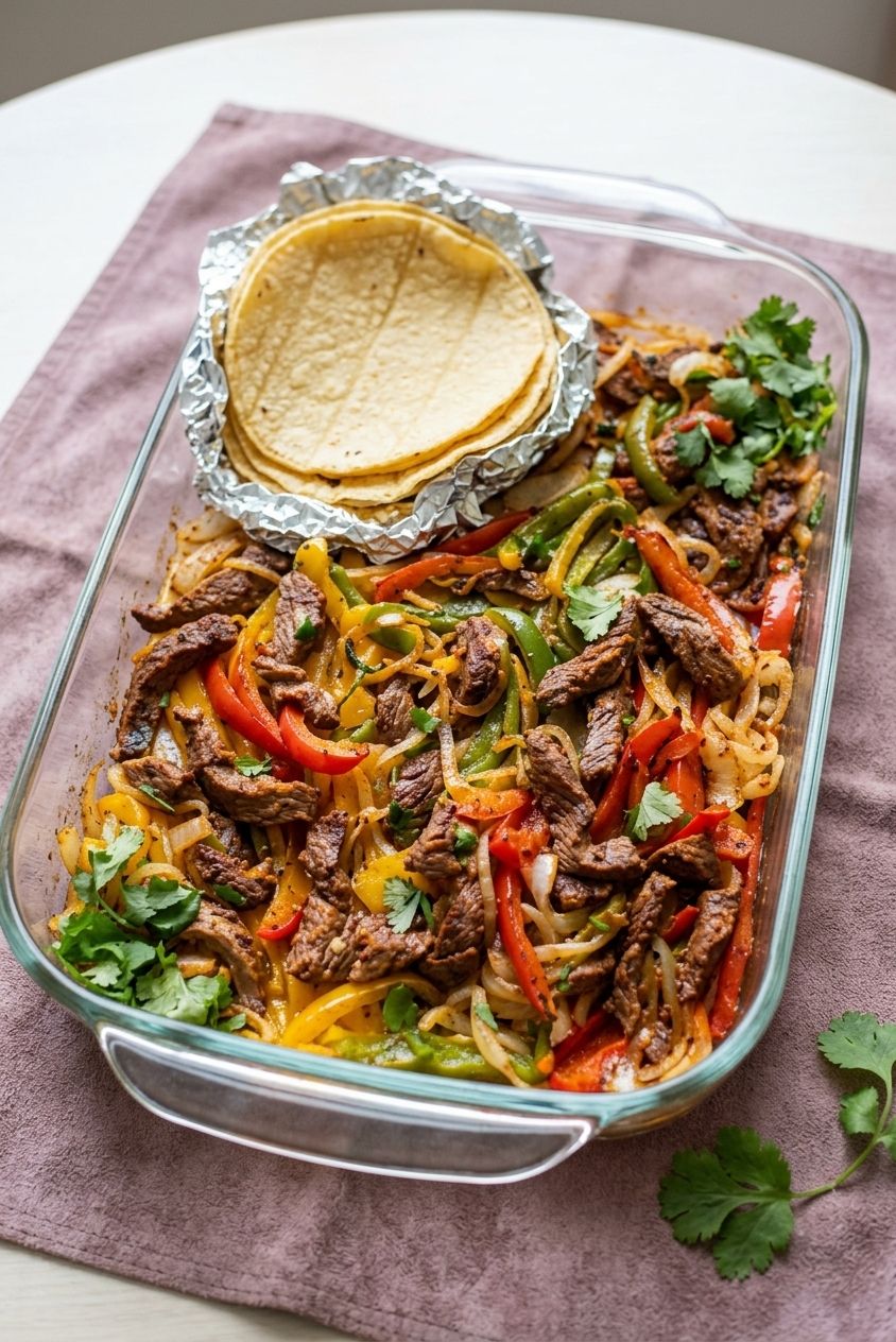 Sheet Pan Steak Fajitas