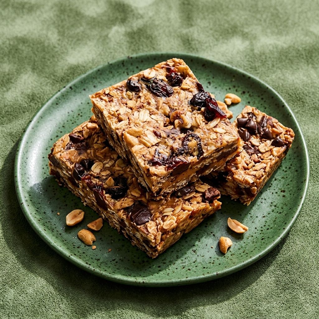 Peanut Butter Trail Mix Bars
