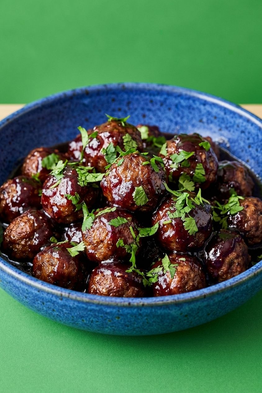 Easy Grape Jelly Meatballs Recipe