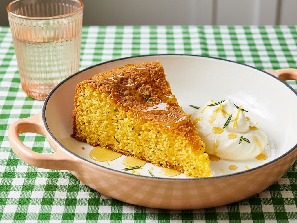 Tom Kerridge's Lemon and Rosemary Polenta Cake
