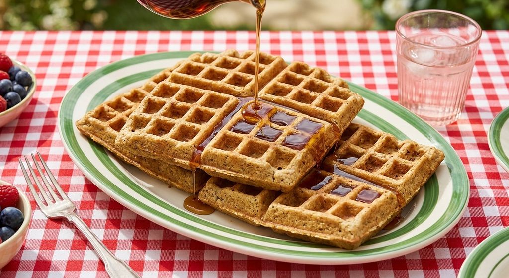 Easy Gluten Free Oat Waffles