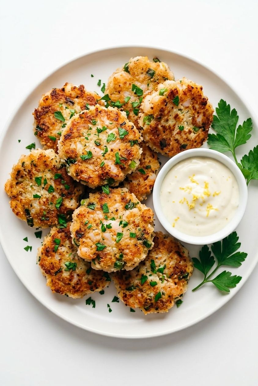 Shrimp Cakes with Lemon Aioli (VIDEO)