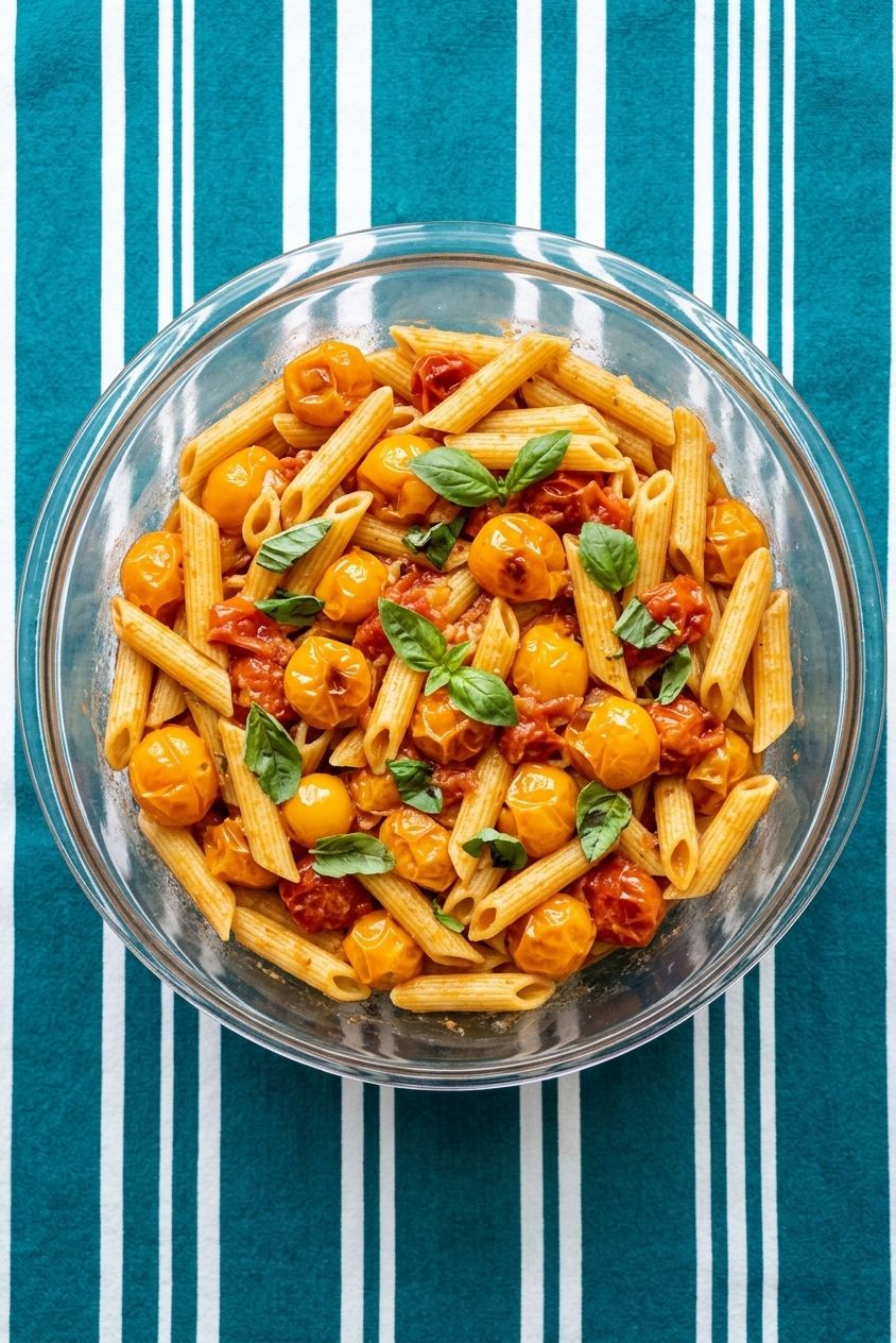 Simple Roasted Sungold Cherry Tomato Pasta