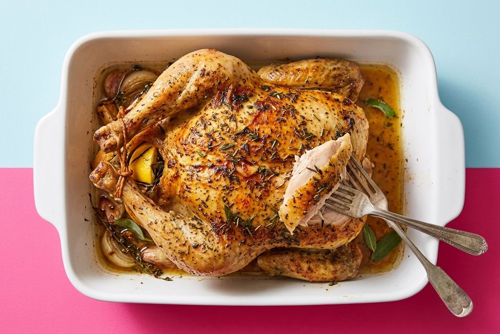 Easy Oven Roasted Chicken