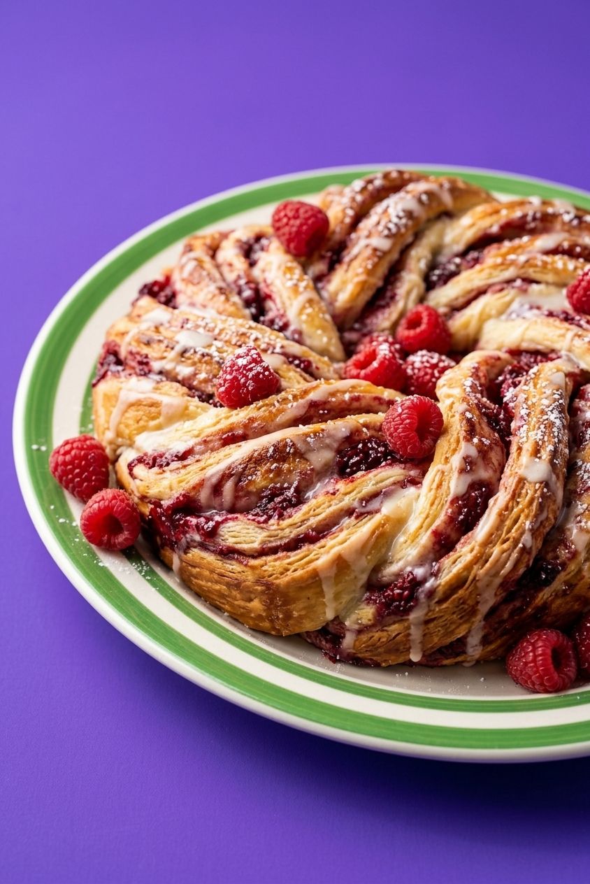 Raspberry Danish Twist Bread