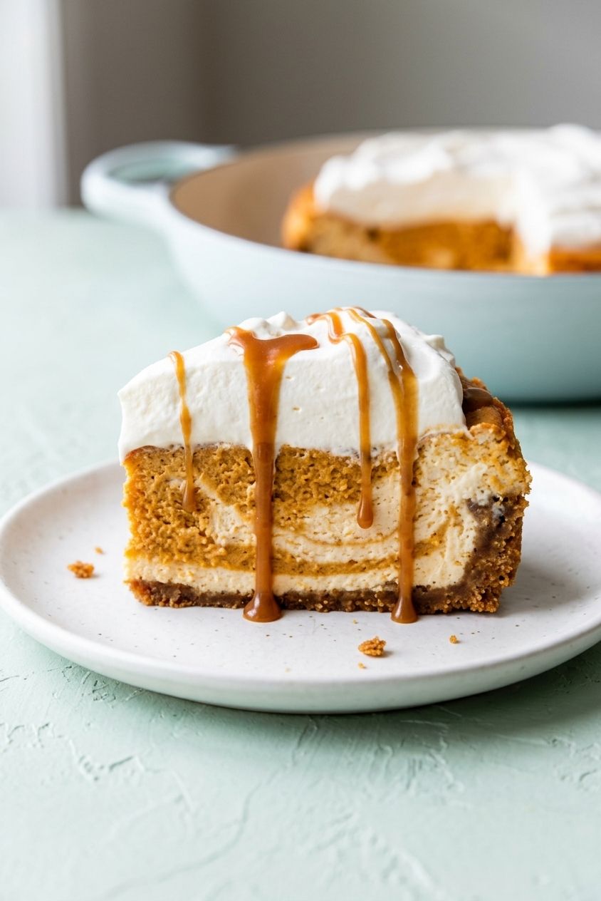 Pumpkin Swirl Cheesecake