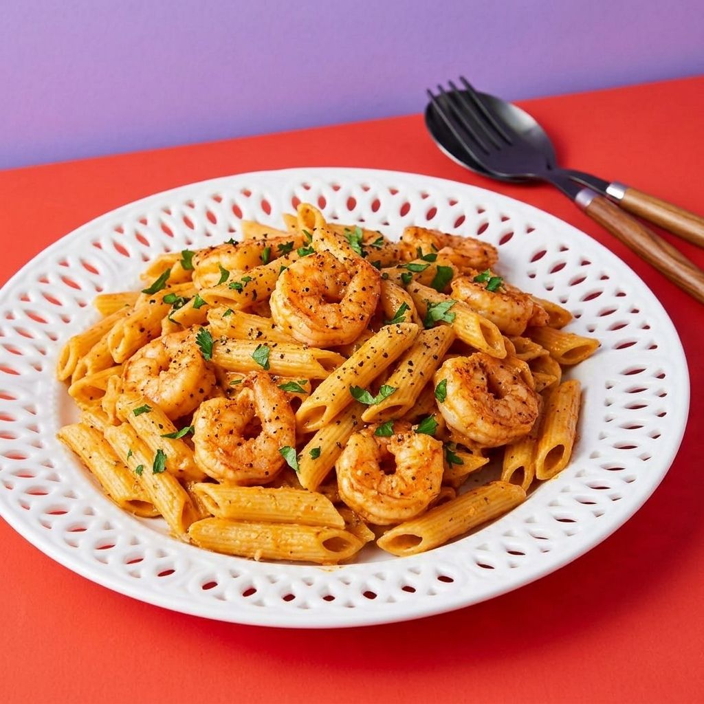Creamy Cajun Shrimp Pasta