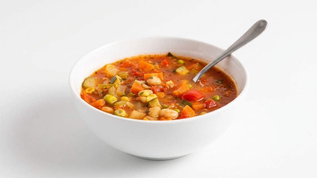 Basic Tomato and Herb Vegetable Soup Recipe