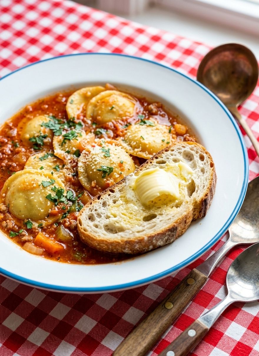 Quick & Easy Ravioli Soup