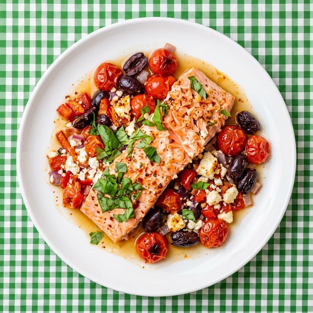Baked Feta Salmon Recipe
