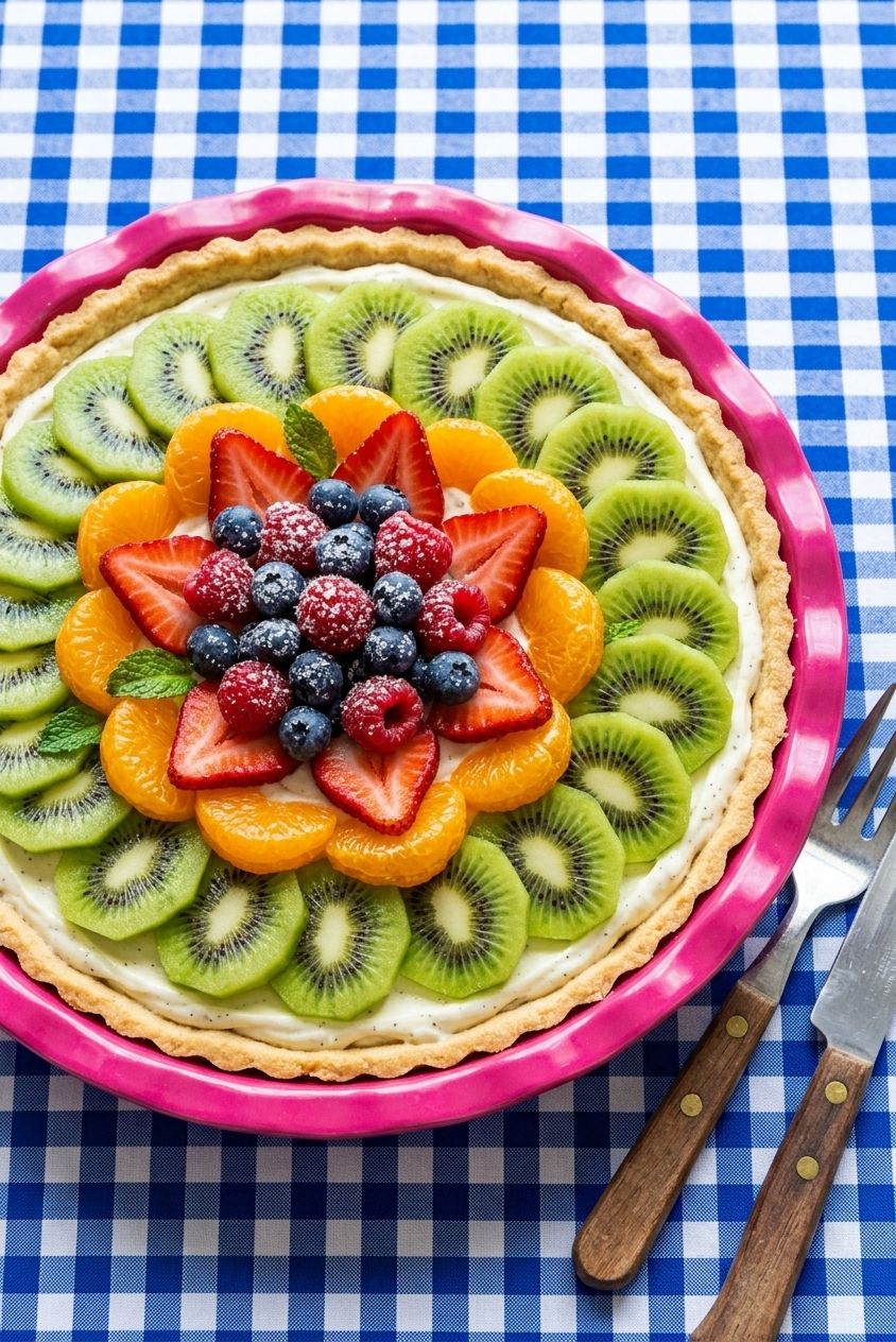 Fresh Fruit Tart with Vanilla Mascarpone Cream