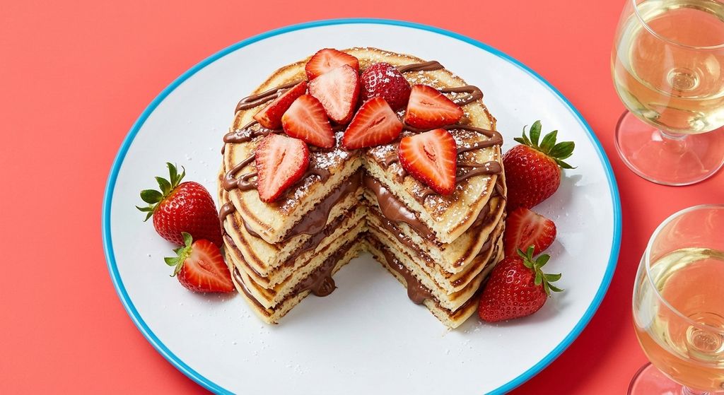 Nutella Stuffed Pancakes