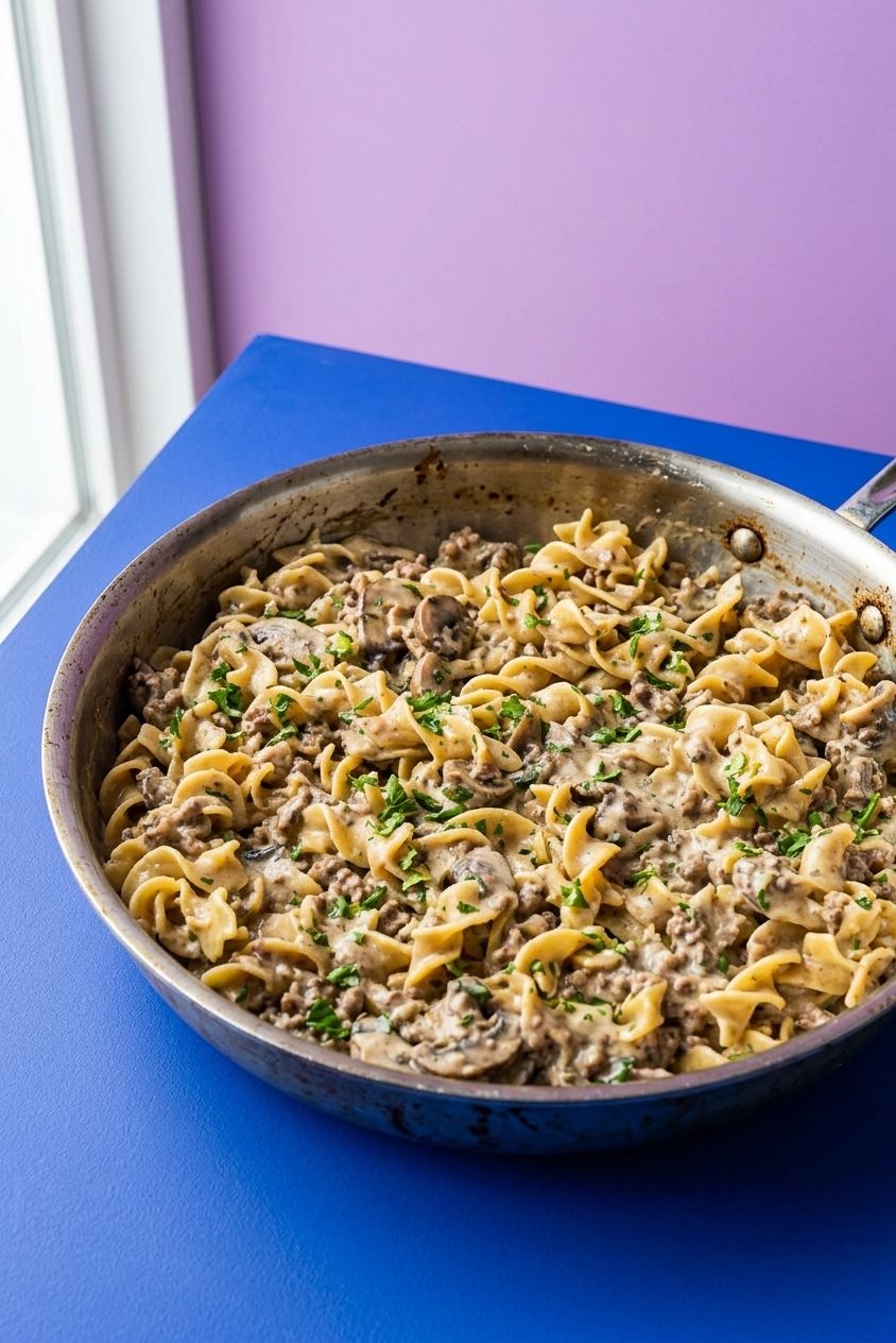 Ground Beef Stroganoff