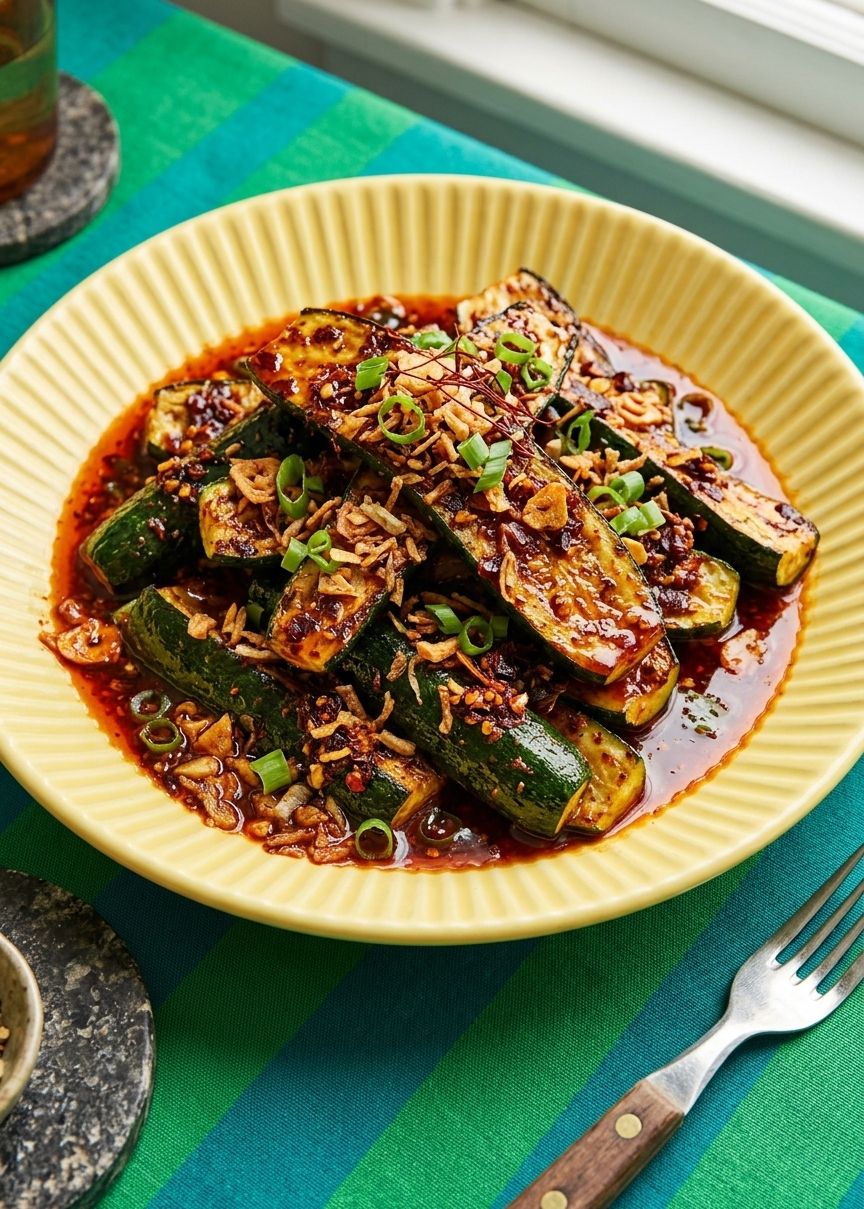 Spicy Asian Zucchini