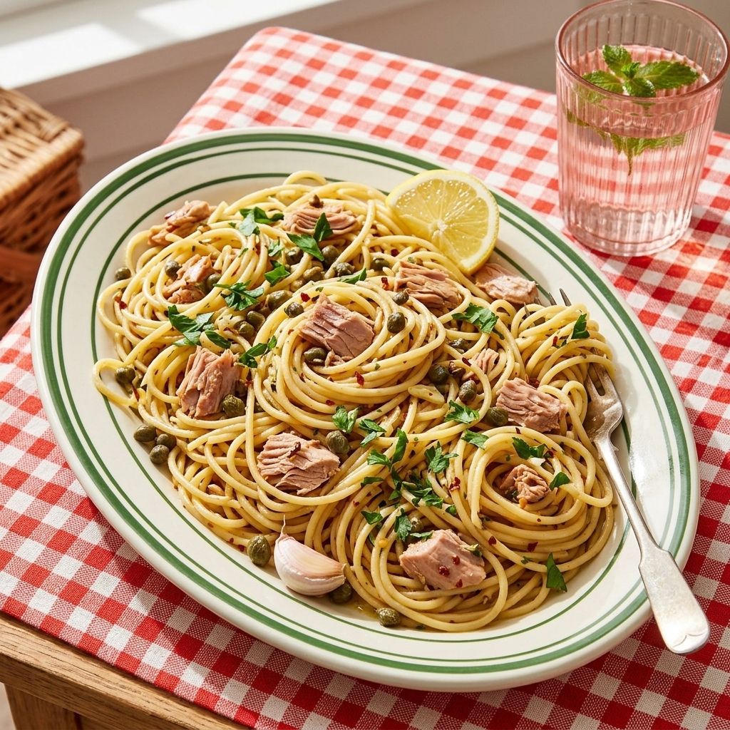 The most amazing canned tuna pasta!