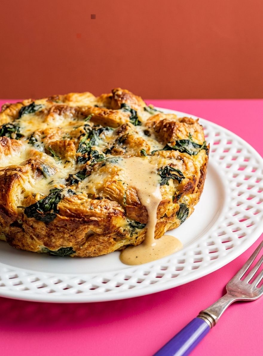 Overnight Croissant Breakfast Bake