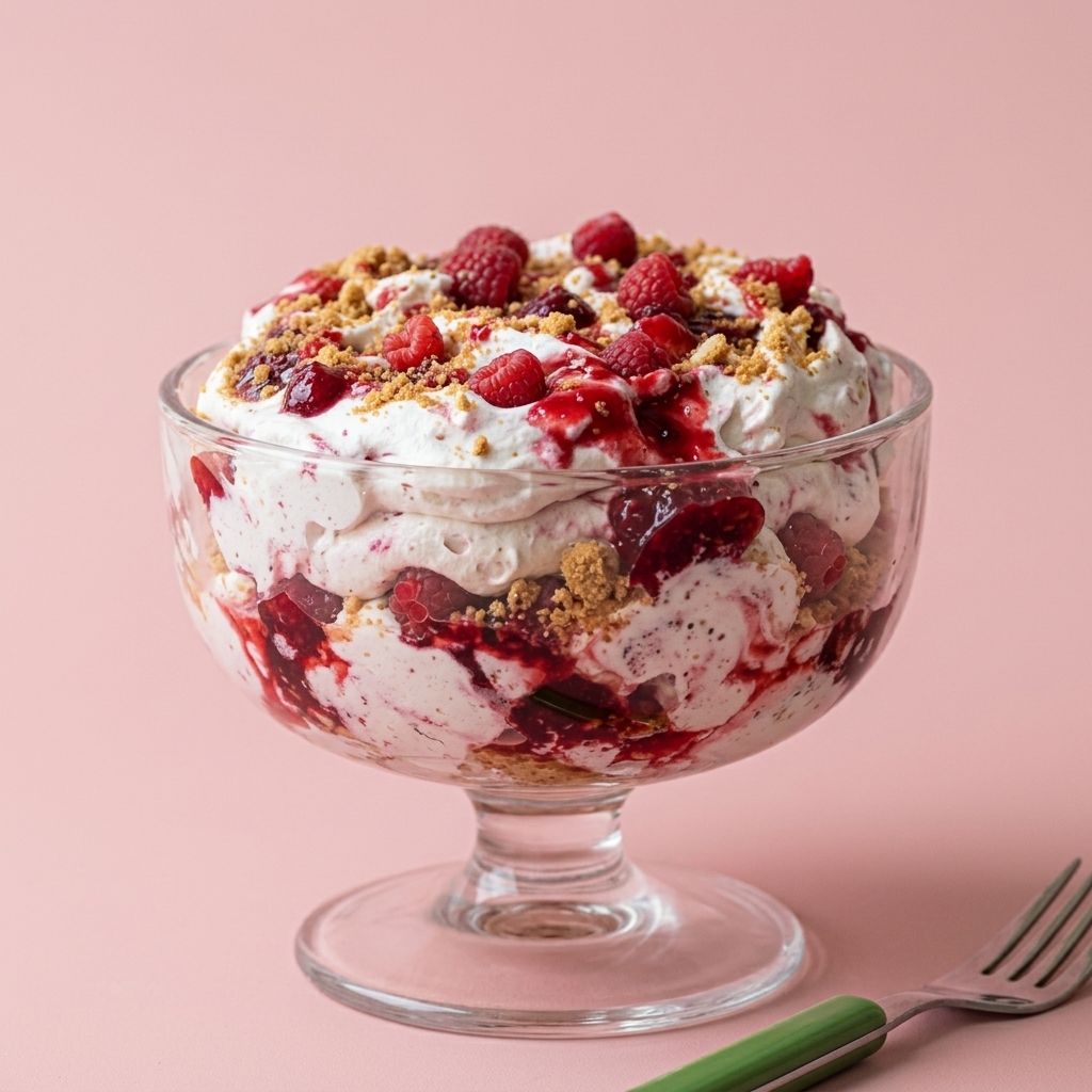 Raspberry and pomegranate fool